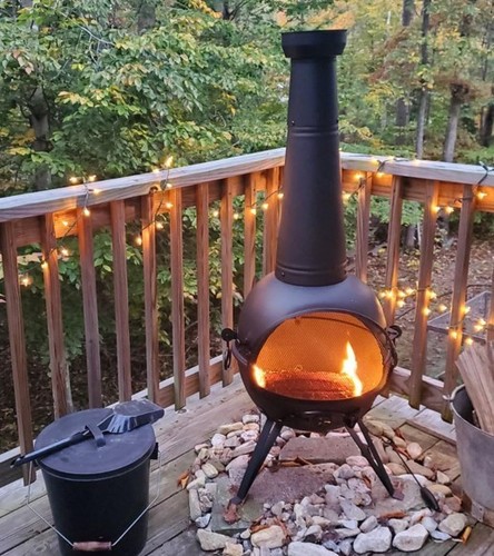 Large outdoor wood burning - wood,