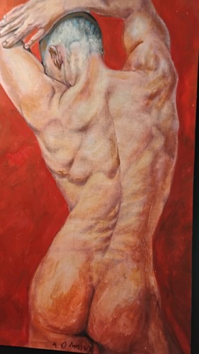 Naked athlete unique original - naked,