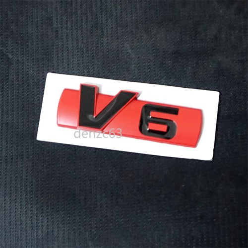 Matte red metal sticker - matte,