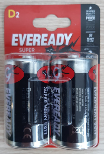 Eveready batteries size d - eveready,