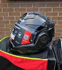 LS2 FF901 ADVANT X 100% CARBON FLIP OVER MOTORCYCLE HELMET- + DARK VISOR