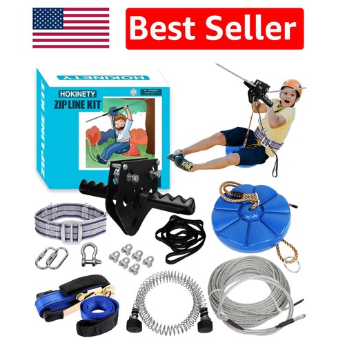 120ft backyard zip line for - line,