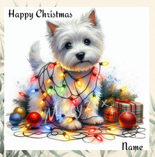 Personalised WESTIE CHRISTMAS
