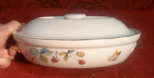 Royal Worcester Strawberry Fair Oval Casserole Dish Shape 21 Size 3 - 9" x 6"