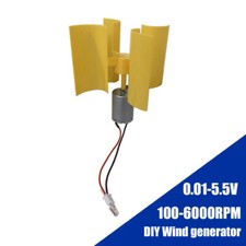 Vertical Wind Generator Electricity Small Motor Wind Energy Generator DIY Kit