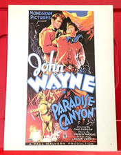 Paradise Canyon John Wayne Movie/Film Poster Art PICTURE / PRINT 11" x 8.5"