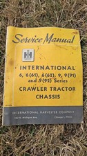 Service Manual International 6, 6(61), 6(62), 9, 9(91), 9(92) Crawler Tractor