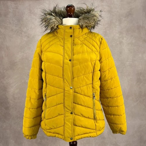 Mustard yellow puffer - f&f,
