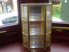 A Small Glass /Brass Display