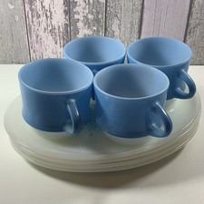 Fire-King Blue Milk Glass