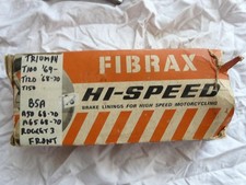BSA/Triumph TLS front brake linings NOS.