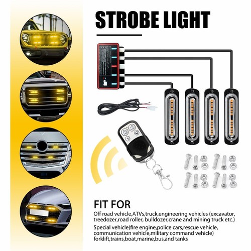 Strobe flashing warning grill - strobe,
