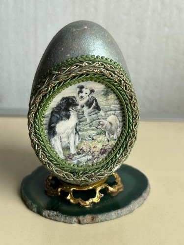 Real goose egg - goose, decorated