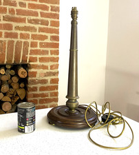 Wood & Brass Table Lamp