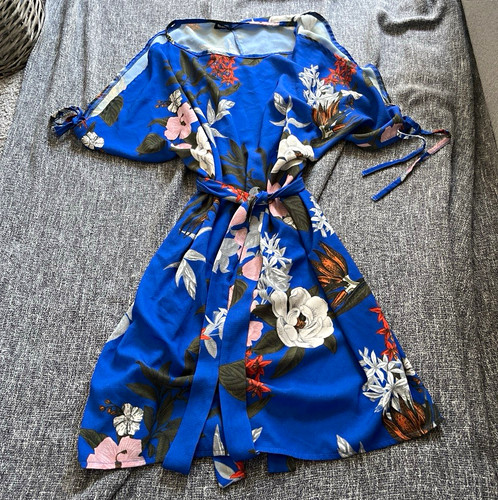 Women blue floral mini - blue,