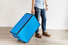 Storage trolley blue shopping