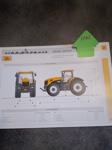 Jcb fastrac 8250 specification - 8250,