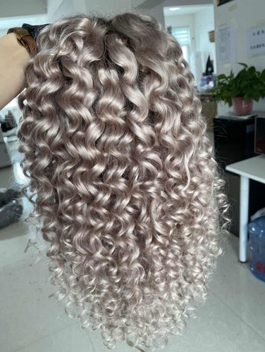 Curly ombre blonde 13x4 - ombre,
