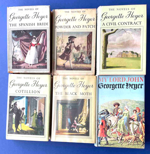 Georgette heyer hardback - heyer, x6