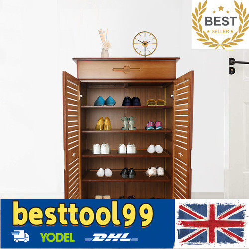 5tier dustproof shoe rack - shoe,