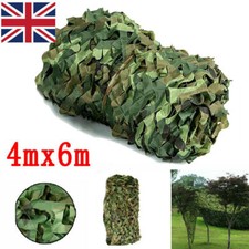 Camouflage Netting Camo Net UK Hunting Shooting Camping Army Green Hide Cover UK