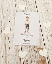 personalised Thankyou for being our pageboy Card