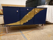 Sideboard in Navy, Pink and