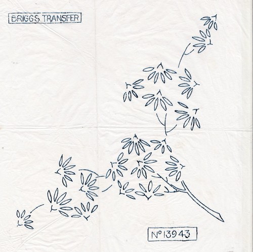 Vintage embroidery transfer - embroidery,