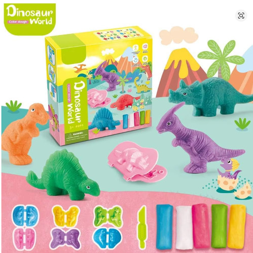 Dinosaur modelling dough clay - dough,
