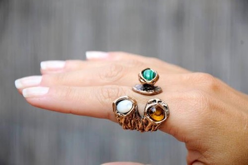 Bahagia brass cluster - cluster, ring