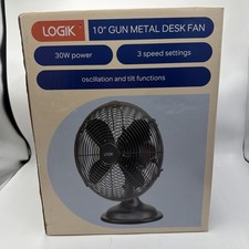 LOGIK L10DFGM17 10" Desk Fan -