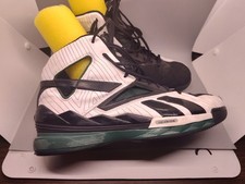 Y2K Reebok Hexride Basketball Shoes Size 11.5 Black/White/Green 