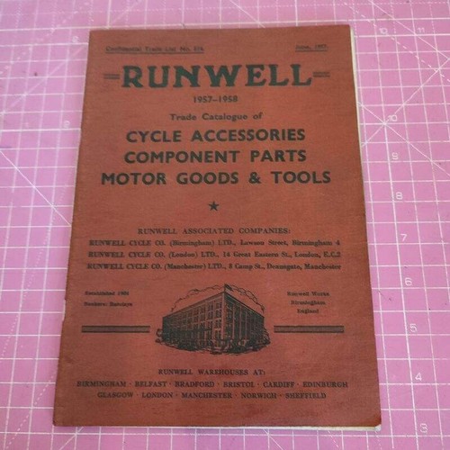 Runwell cycle catalogue - catalogue, no.614