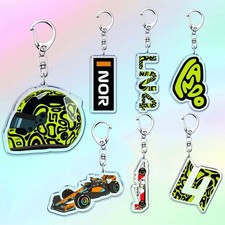 F1 McLaren Star Lando Norris Keyring Keychains Bag Charms Formula 1 -Brand New