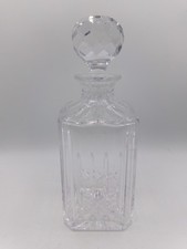 Edinburgh Crystal Cut Glass Decanter with Stopper 24cm Tall Vintage