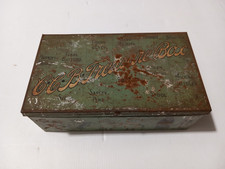 Vintage C.C.B Treasure Haberdashery Tin 21cms x 12cms Used Acceptable Cond (Y2)