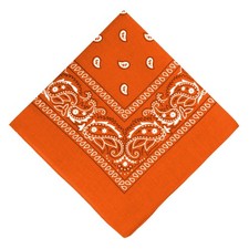 100% Cotton Paisley Bandana Bandanna Printed Plain Unisex Biker Neck Head Scarf