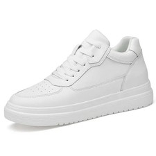 Men’s Height Increasing Sneakers 10cm Lift Casual Sport Trendy White Shoes