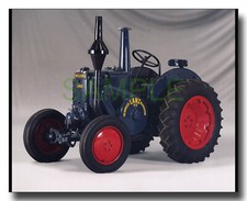 Lanz Bulldog Model D7506 tractor framed picture two stroke
