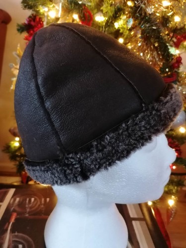 Real sheepskin hat viking - real,