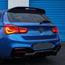 REAR ROOF SPOILER FOR 2012- BMW 1 SERIES F20 F21 GLOSS BLACK M PERFORMANCE STYLE