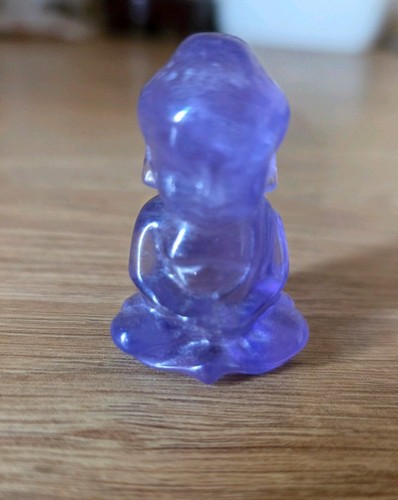 Fluorite crystal buddha - crystal,