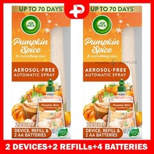 Air Wick Aerosol-Free Automatic Air Freshener Kit Pumpkin Spice 228ml Pack of 2