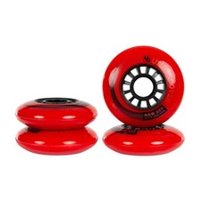 UNDERCOVER RAW Inline Skate Wheels Bullet Profile 80MM 85A - Red (4 Pack)