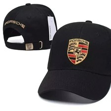 Unisex Adult F1 Team Racing Porsche Adjustable Sun Hat Caps black