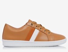 Dune Of London Ladies Size 3 “ Emanuel  “ Brown Leather Trainers