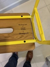 Metal And Wooden Stool