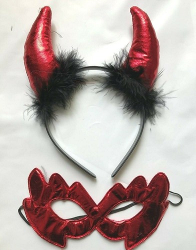 Halloween devil horns headband - halloween,