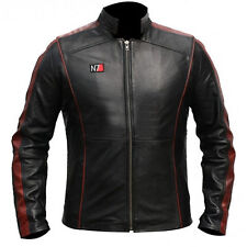 Mass Effect 3 N7 Men's Commander Shepard Gaming Leather Jacket
