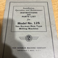 Van Norman Parts List For